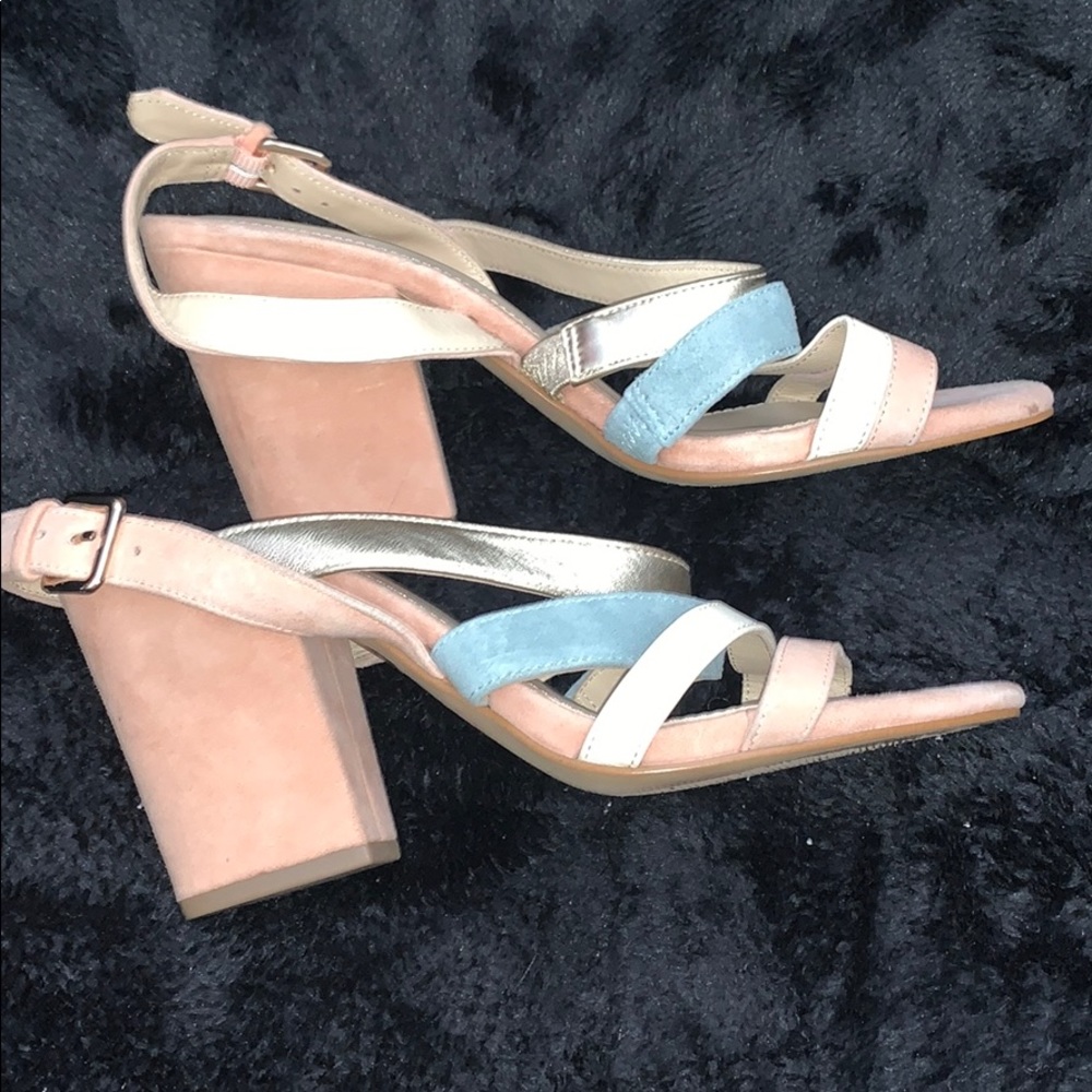 Botkier New York Size 7m Multi Strap Block Heels - image 2